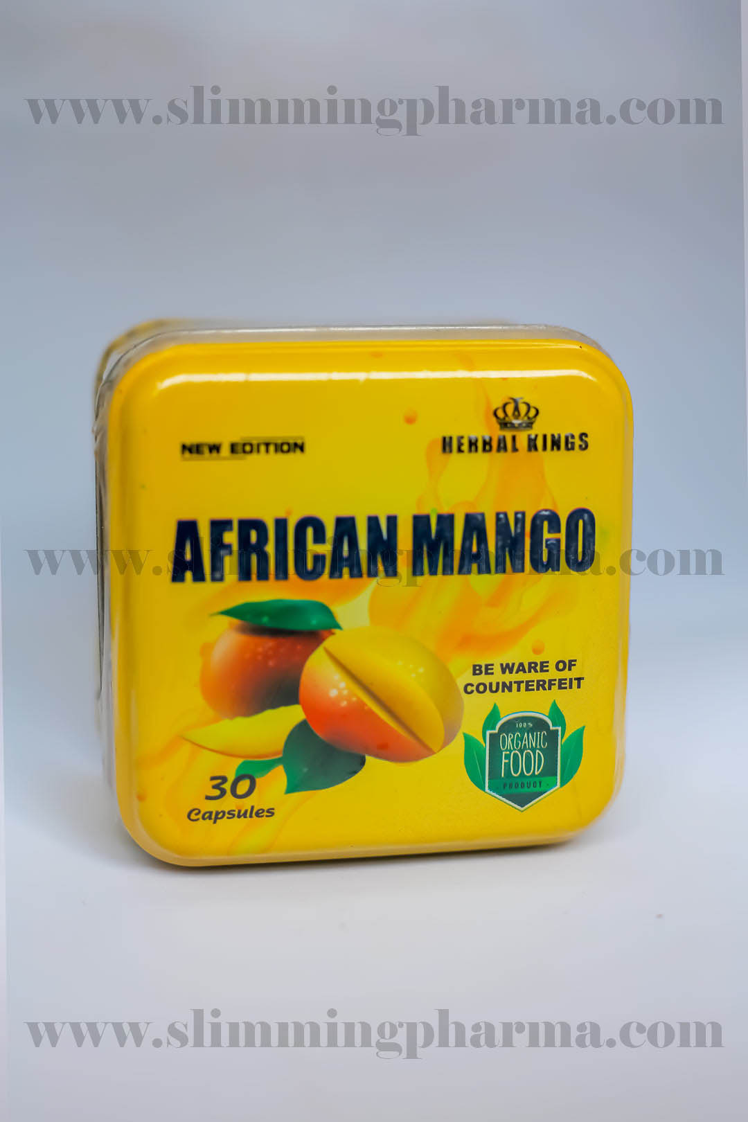 اقراص افريكان مانجو علبة صفيح 30 كبسولة african mango